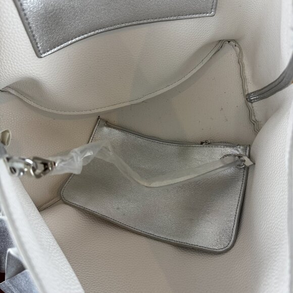 Steve Madden Silver Fringe Tote Bag - Picture 6 of 14